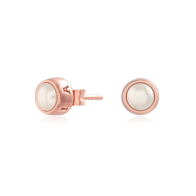 Clous d’oreilles Classic Pearl or rose