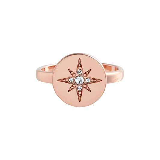 Celestial Rose Gold North Star Ring