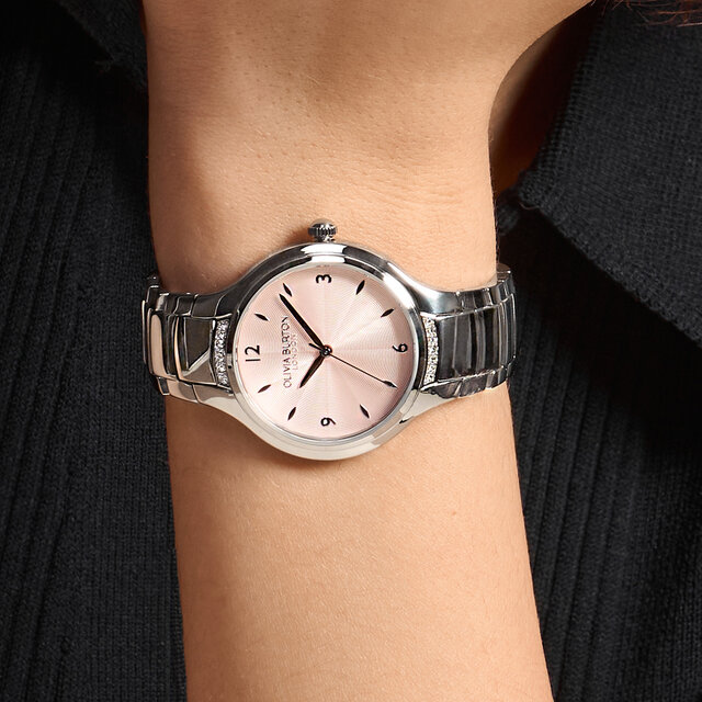 Bracelet de Montre Lea 34mm Blush clair & Argent