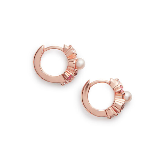 Under The Sea Huggie Hoops Rose Gold