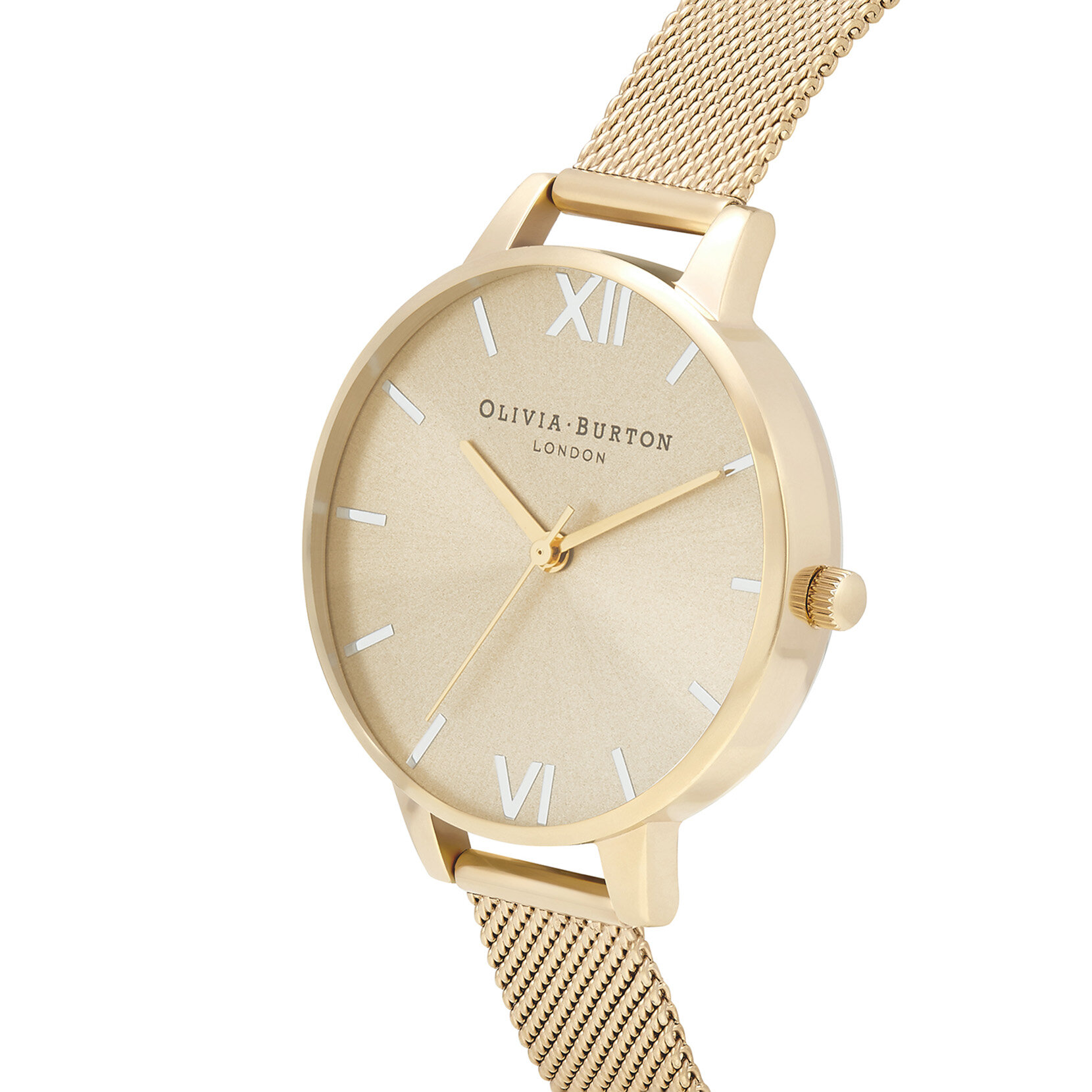 34mm Champagne & Gold Mesh Watch