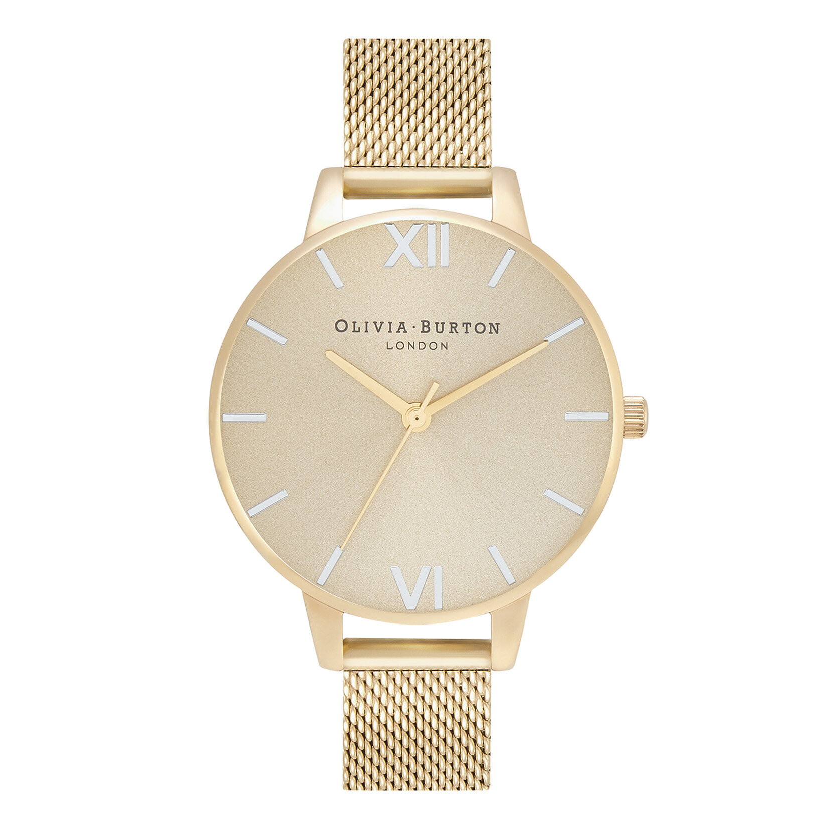 34mm Champagne & Gold Mesh Watch