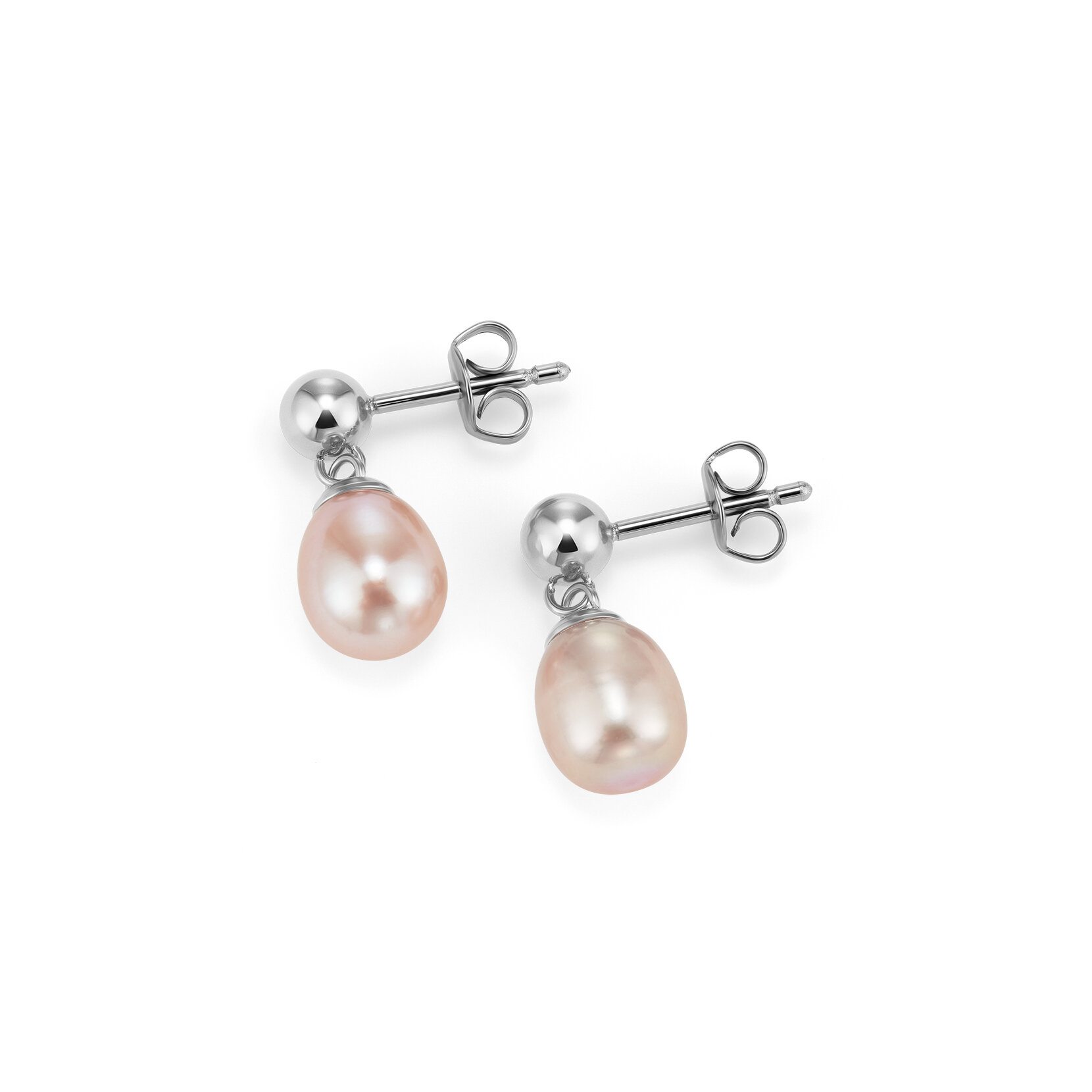 Boucles d'oreilles pendantes Perlées By The Sea Argenté