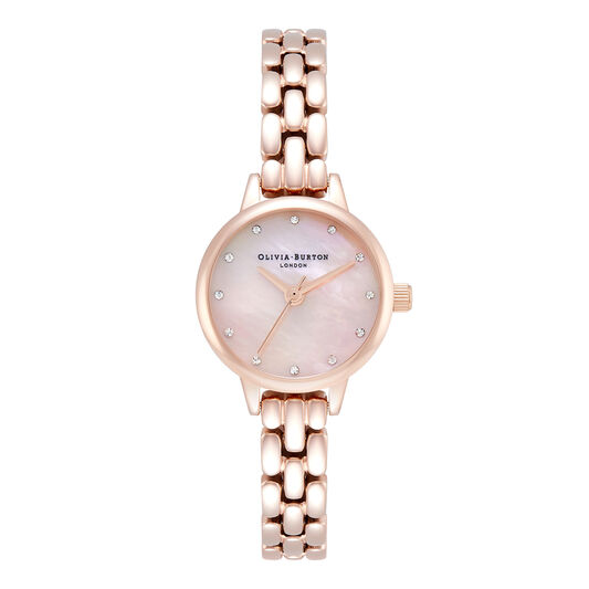 Classic Mini Dial, Blush Mother of Pearl & Rose Gold Bracelet Watch