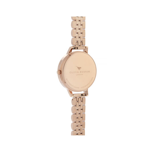 White Dial, Rose Gold Bracelet Watch