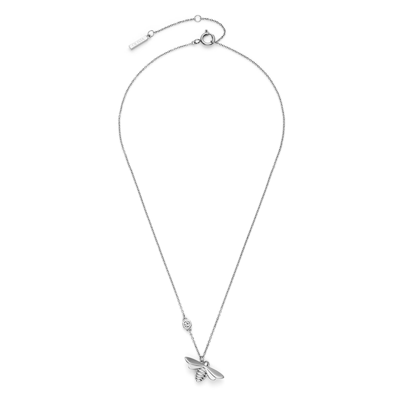 Collier Honey Bee Argent