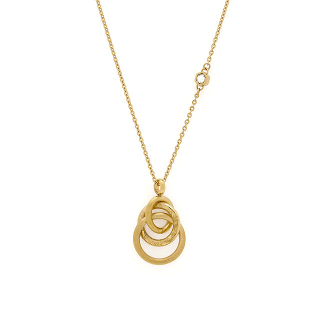 Encircle Gold Plated Pendant Necklace