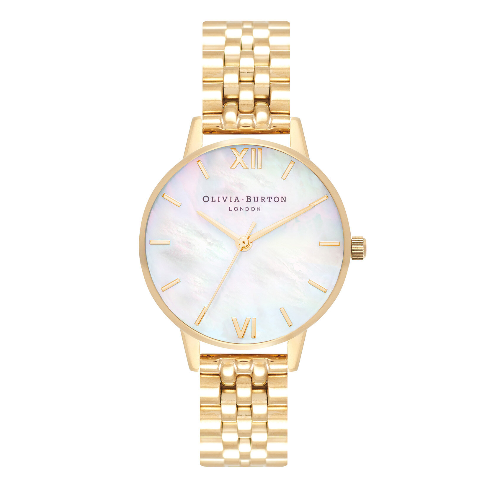 30mm White & Gold Bracelet Watch