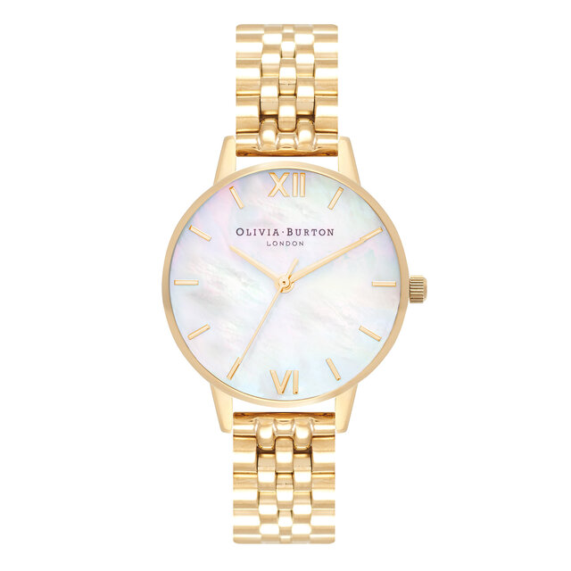 30mm White & Gold Bracelet Watch