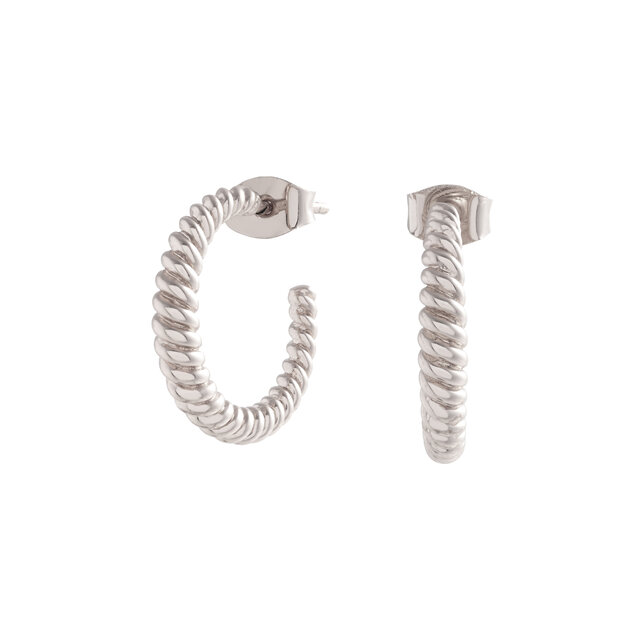 Dormeuses Rope Twist argent