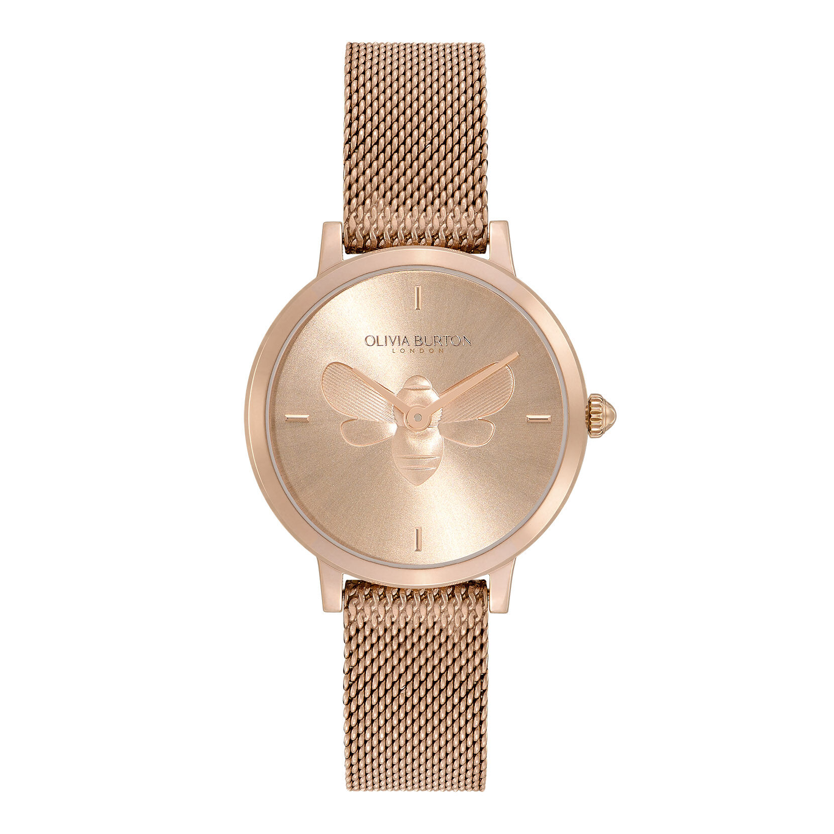 Olivia burton black mesh watch online