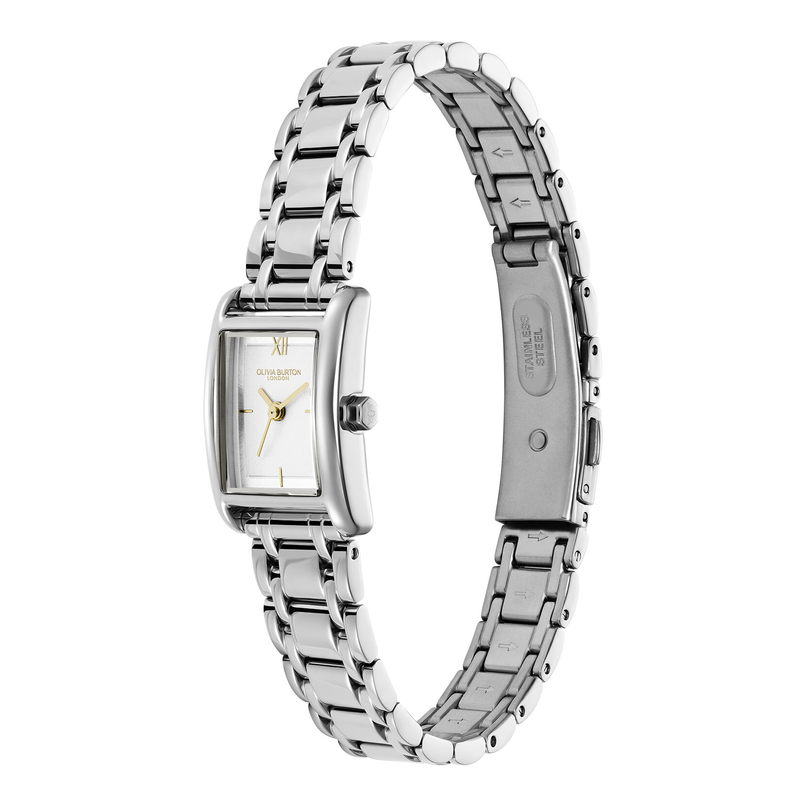 Montre Mini Grove Bracelet Blanc et Argent 16mm