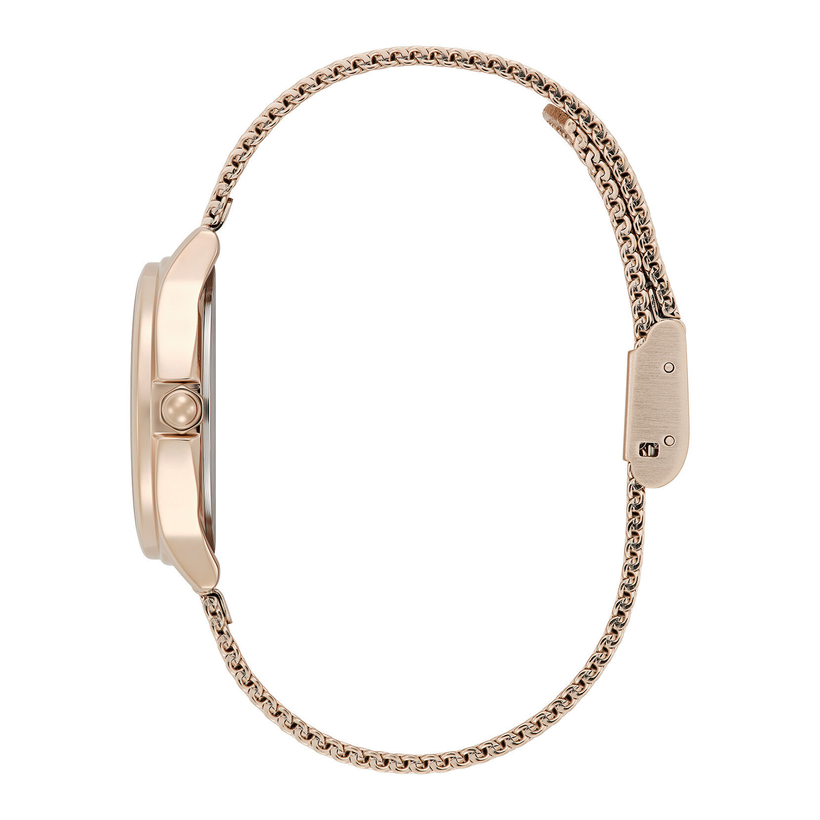 30mm Classic Bee White & Rose Gold Mesh Watch