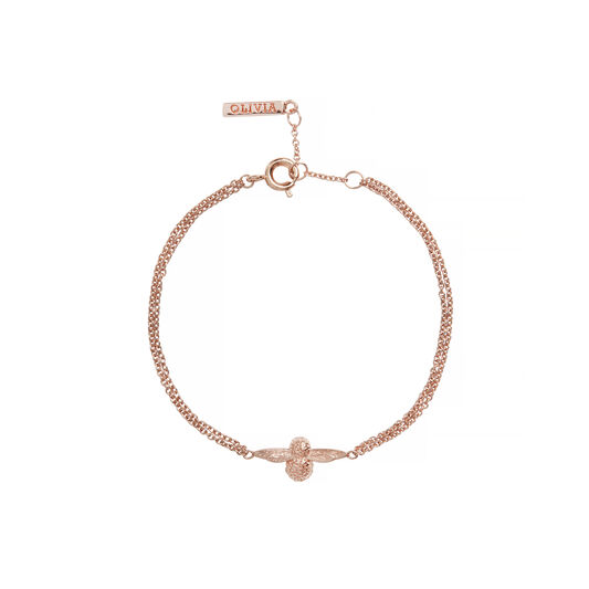 3D Bee Rose Gold Bracelet