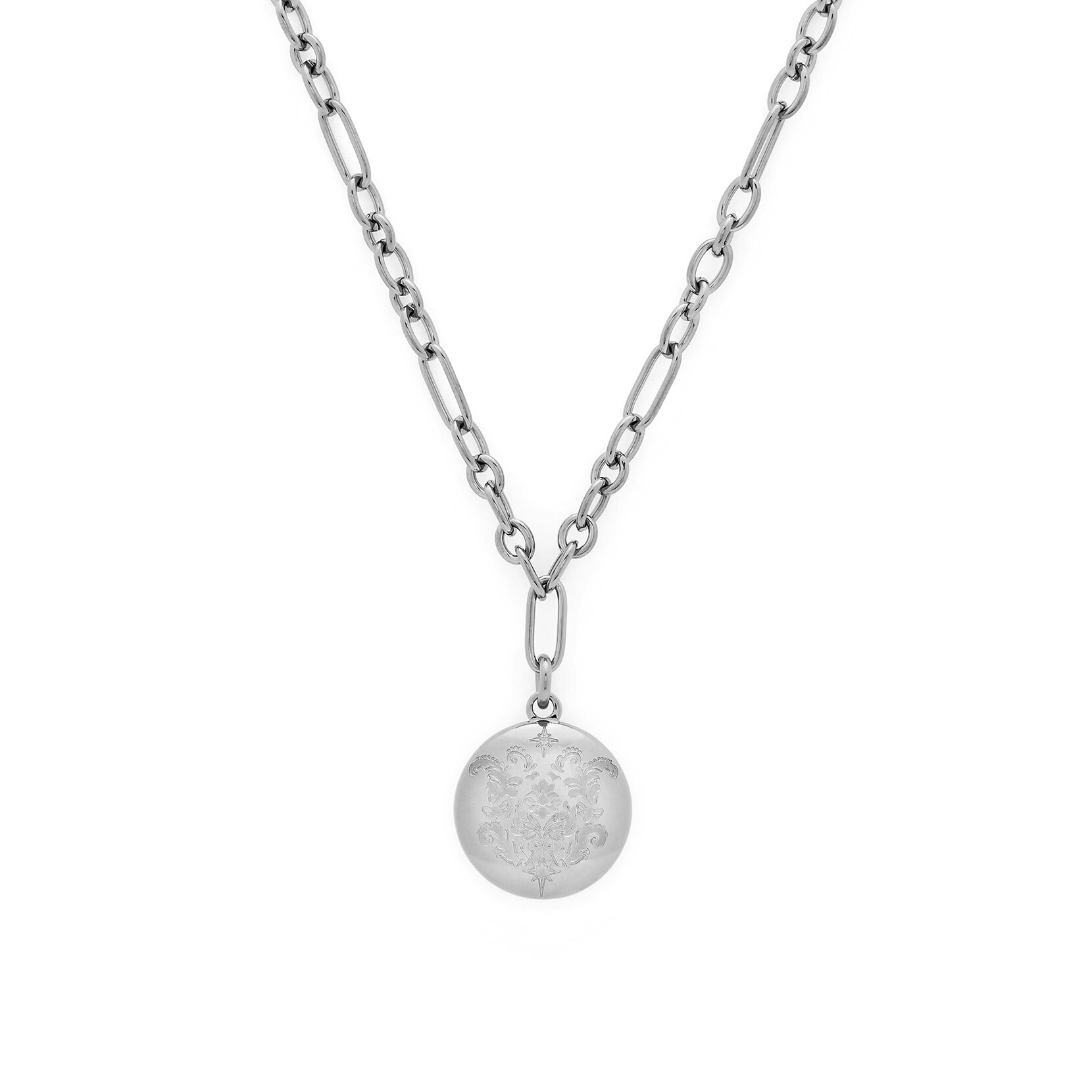 Ever Stacked Silver Tone Multi-Chain Necklace