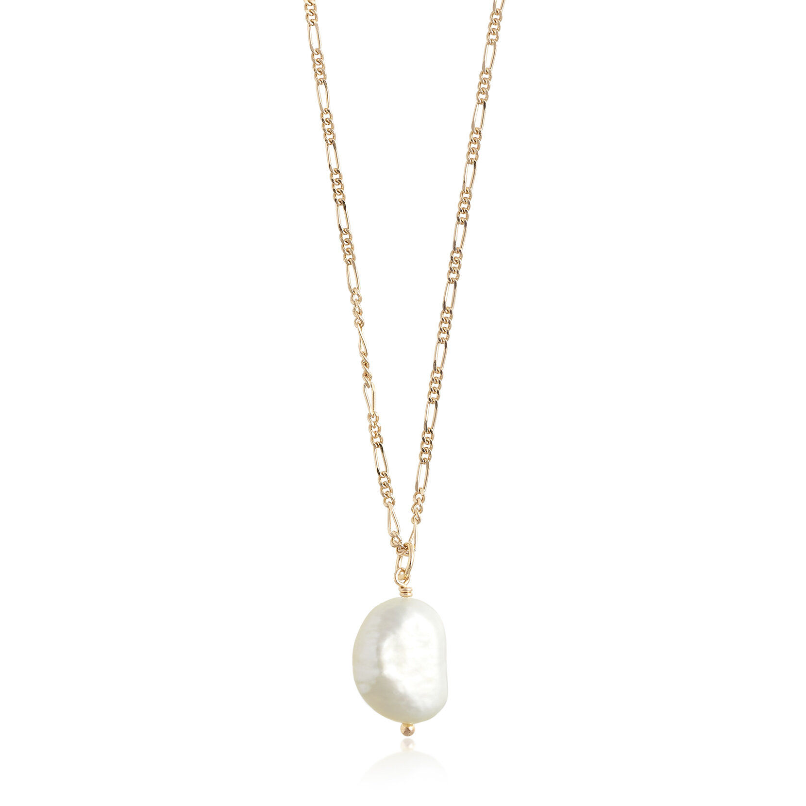 Pendentif Classic Long Baroque Pearl or