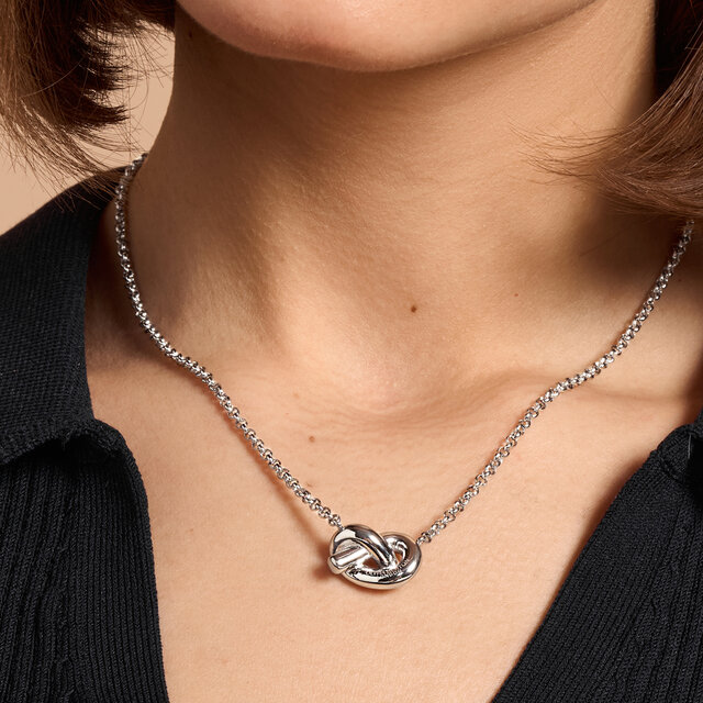 Collier Nœud d’Amour Argent