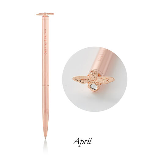 Celebration Bee Pen Crystal & Rose Gold