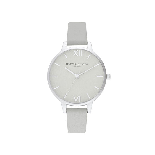 Woven Dial Grey & Silver Watch