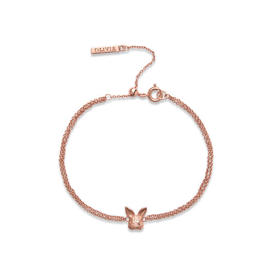 3D Bunny Rose Gold Bracelet