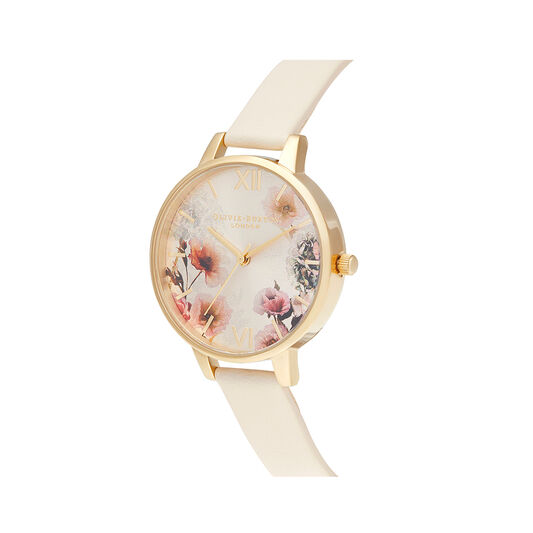 Sunlight Florals Vegan Nude & Gold Watch