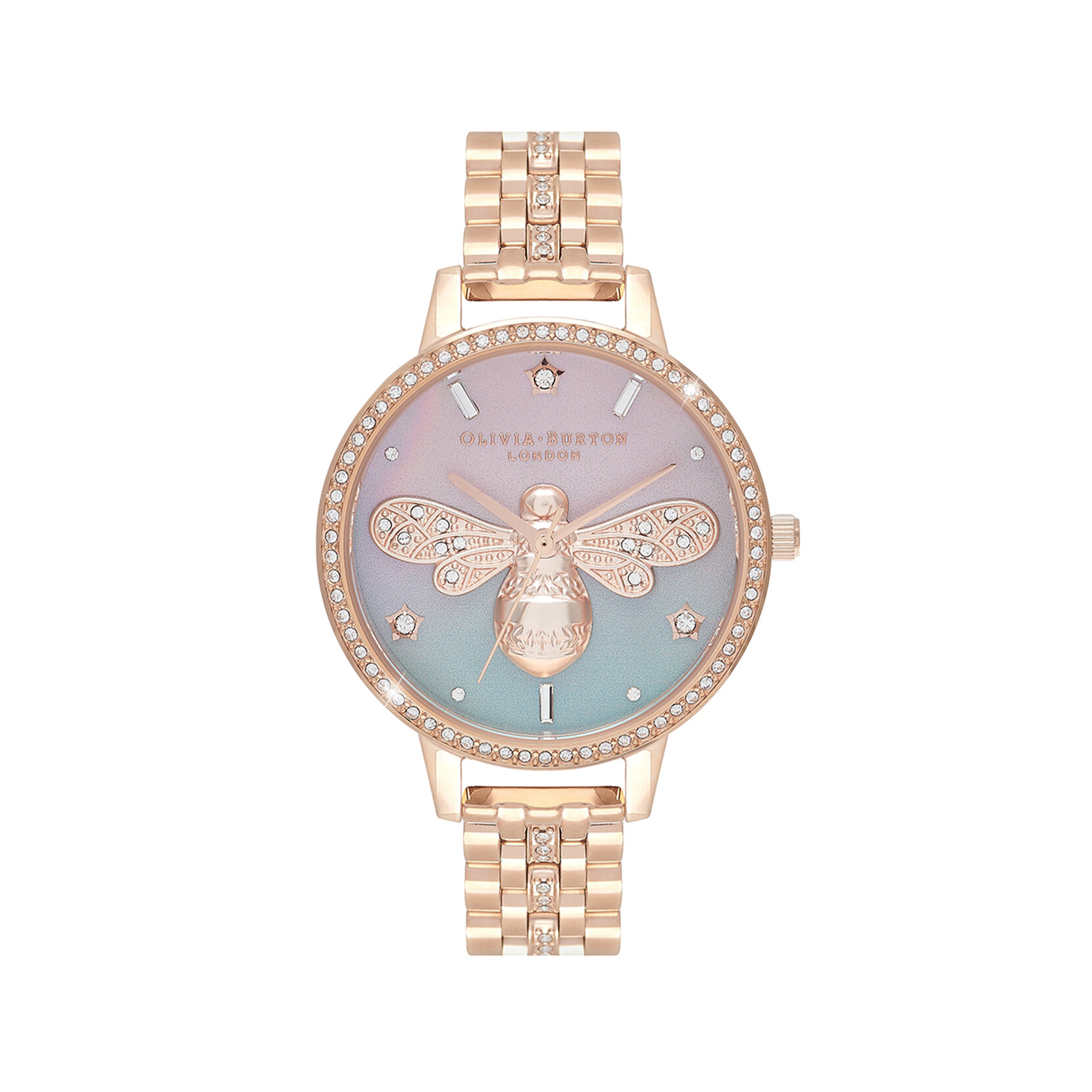 34mm Ombre & Rose Gold Bracelet Watch