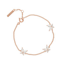 Sparkle Butterfly Rose Gold Marquise Bracelet