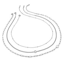 Parure de colliers Illusion Argent