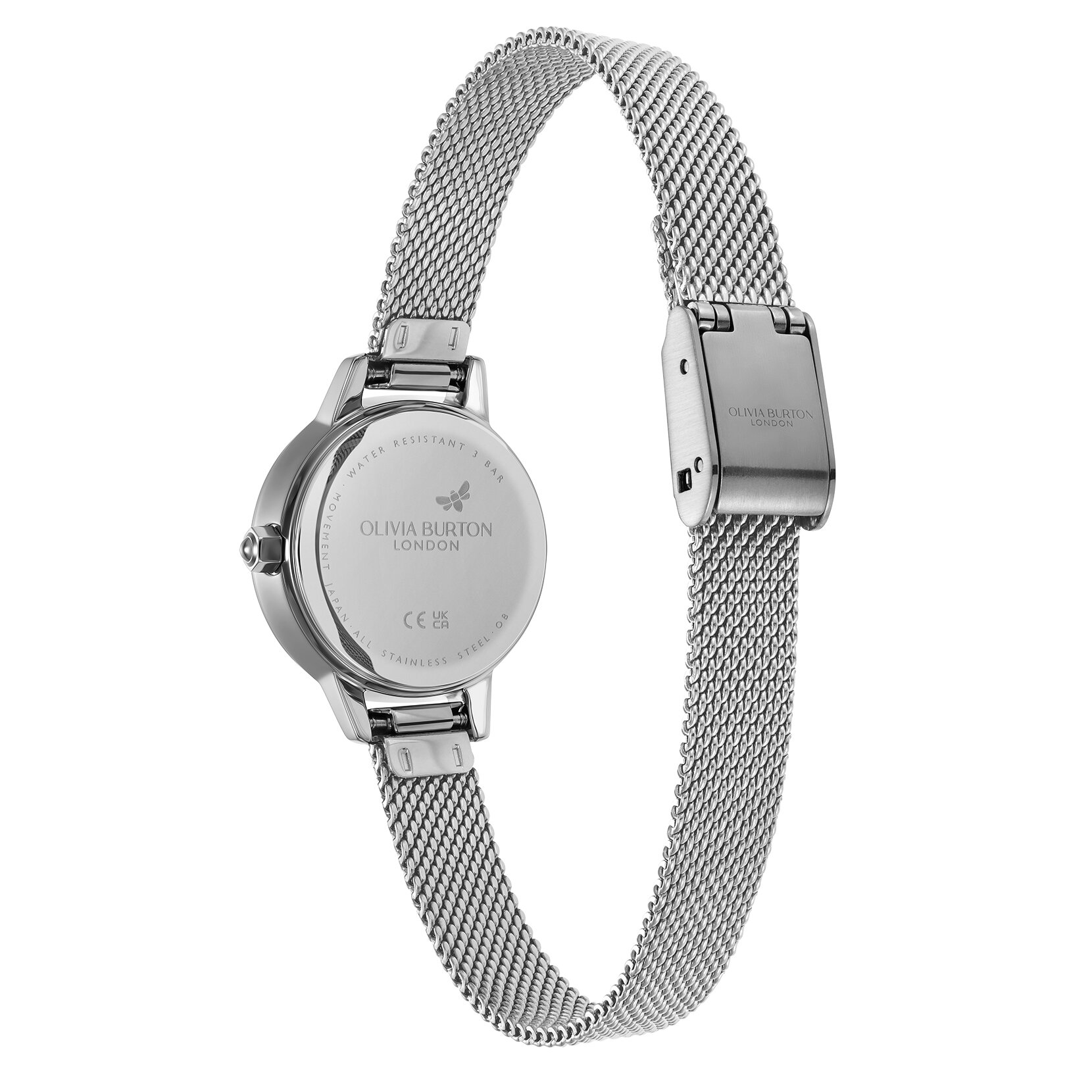 Montre Mini Rose Primrose & Bracelet Milanais Argenté 23mm