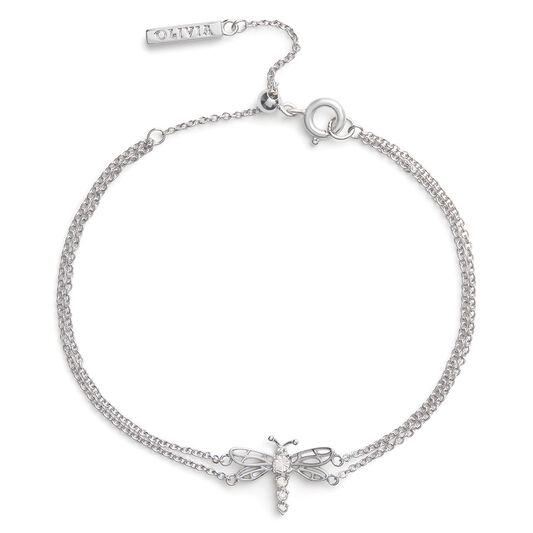 Dancing Dragonfly Chain Bracelet Silver - Main Image