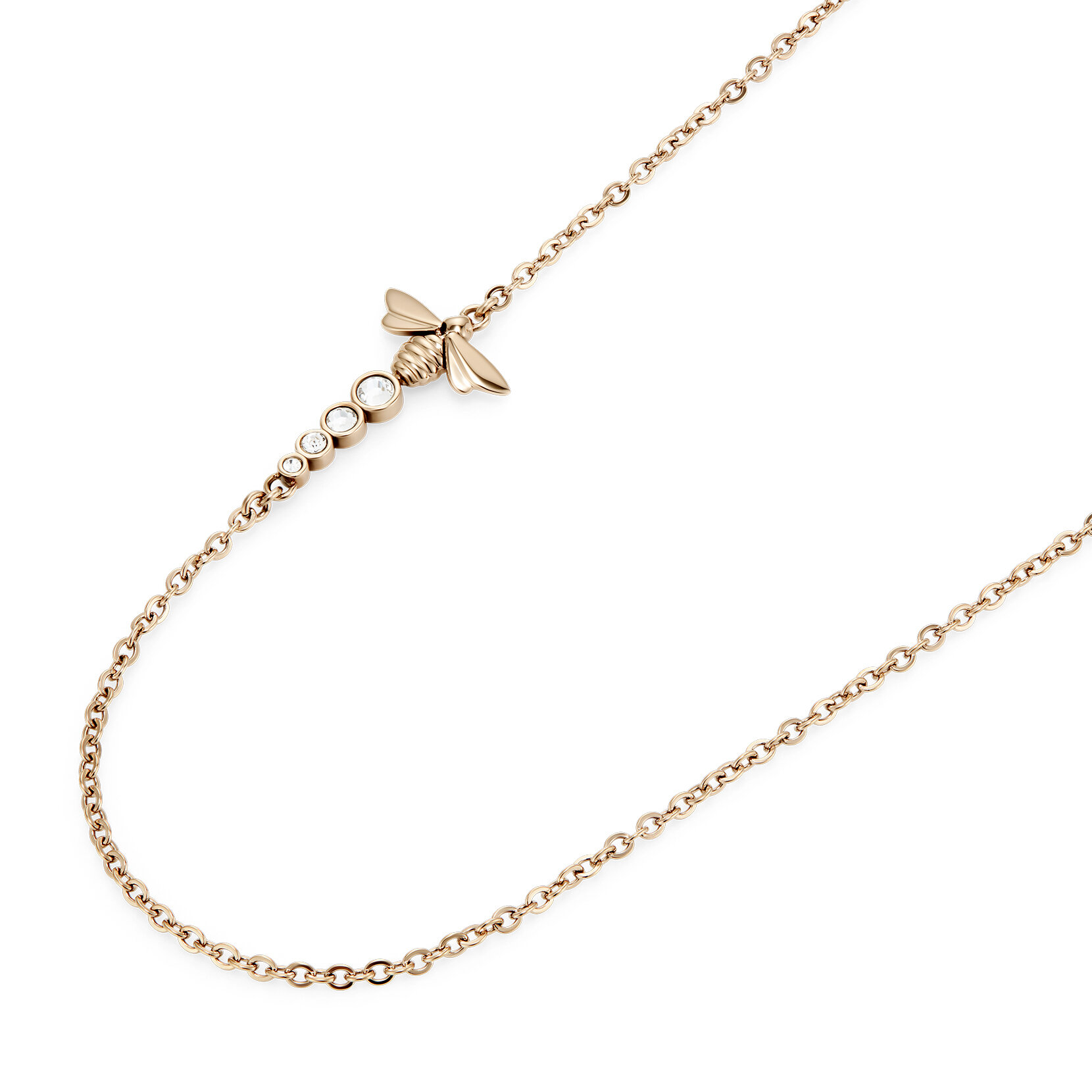 Collier Superposition Ever Stacked Abeille Plaqué Or Rose