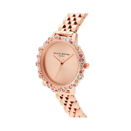 Limited Edition Bejewelled & Rose Gold Bracelet Watch