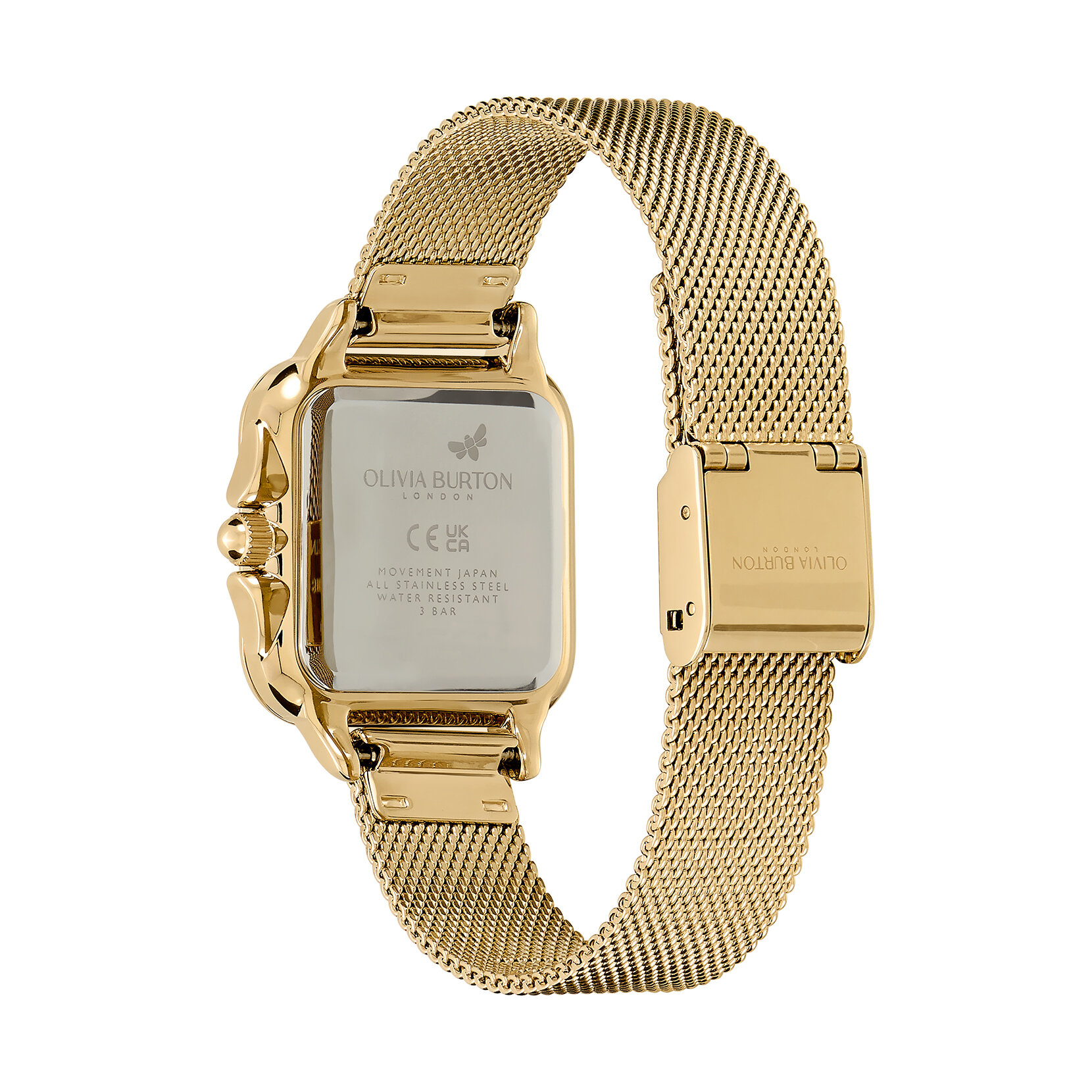 Montre Grosvenor bracelet milanais Vert et Or 28 mm