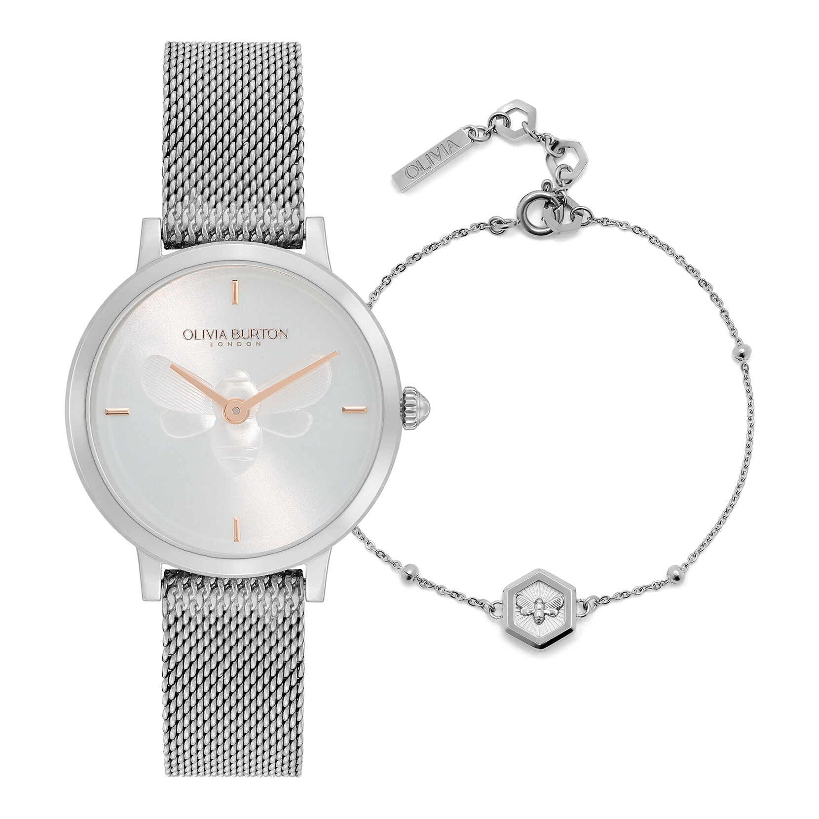 Olivia burton watch online and bracelet set