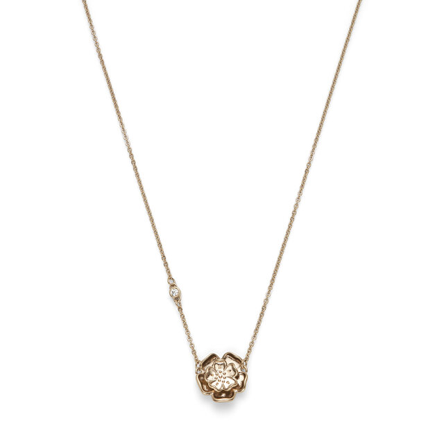 Tudor Rose Rose Gold Pendant Necklace