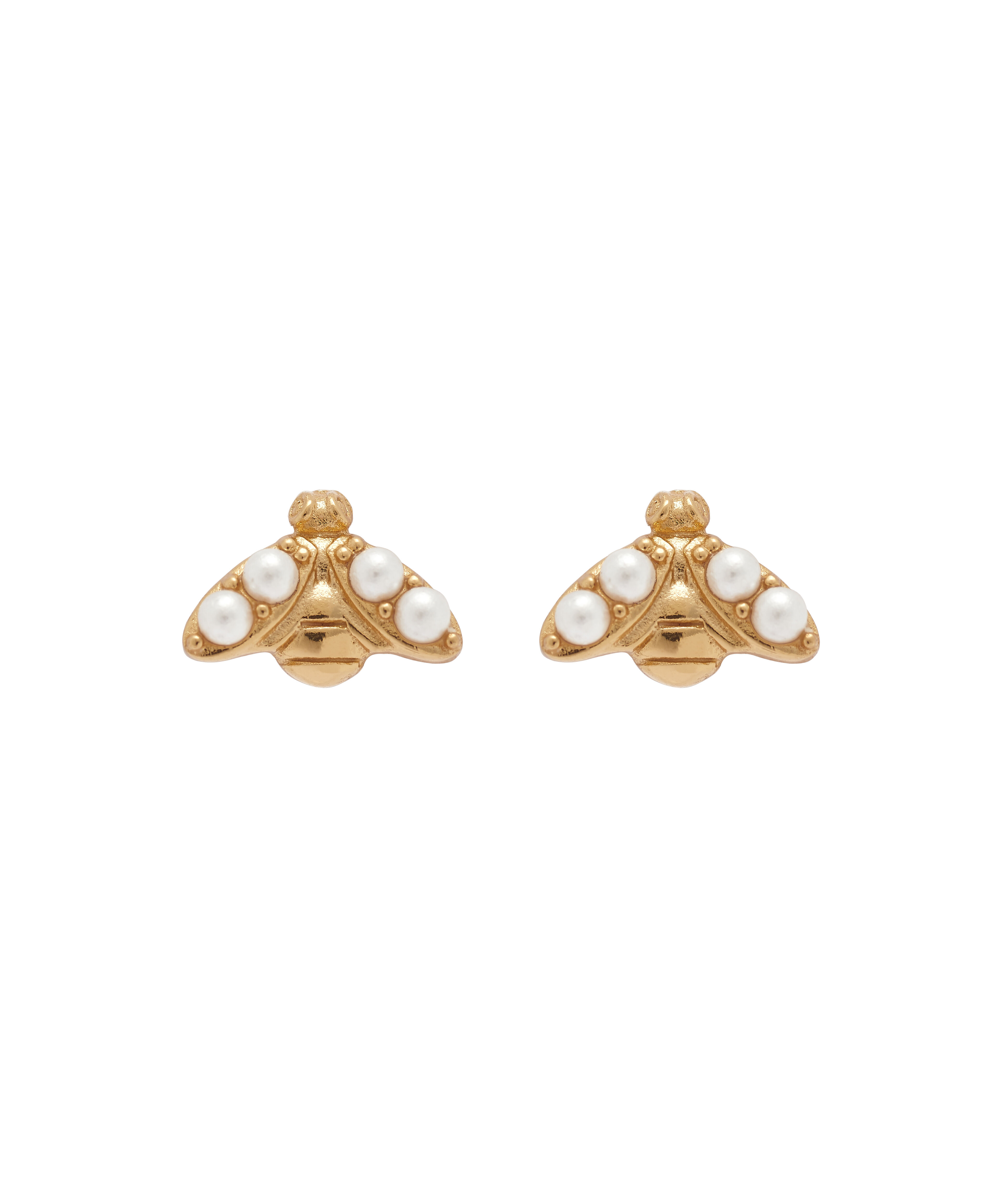 Pearl Bee Gold Bee Stud Earrings Olivia Burton London