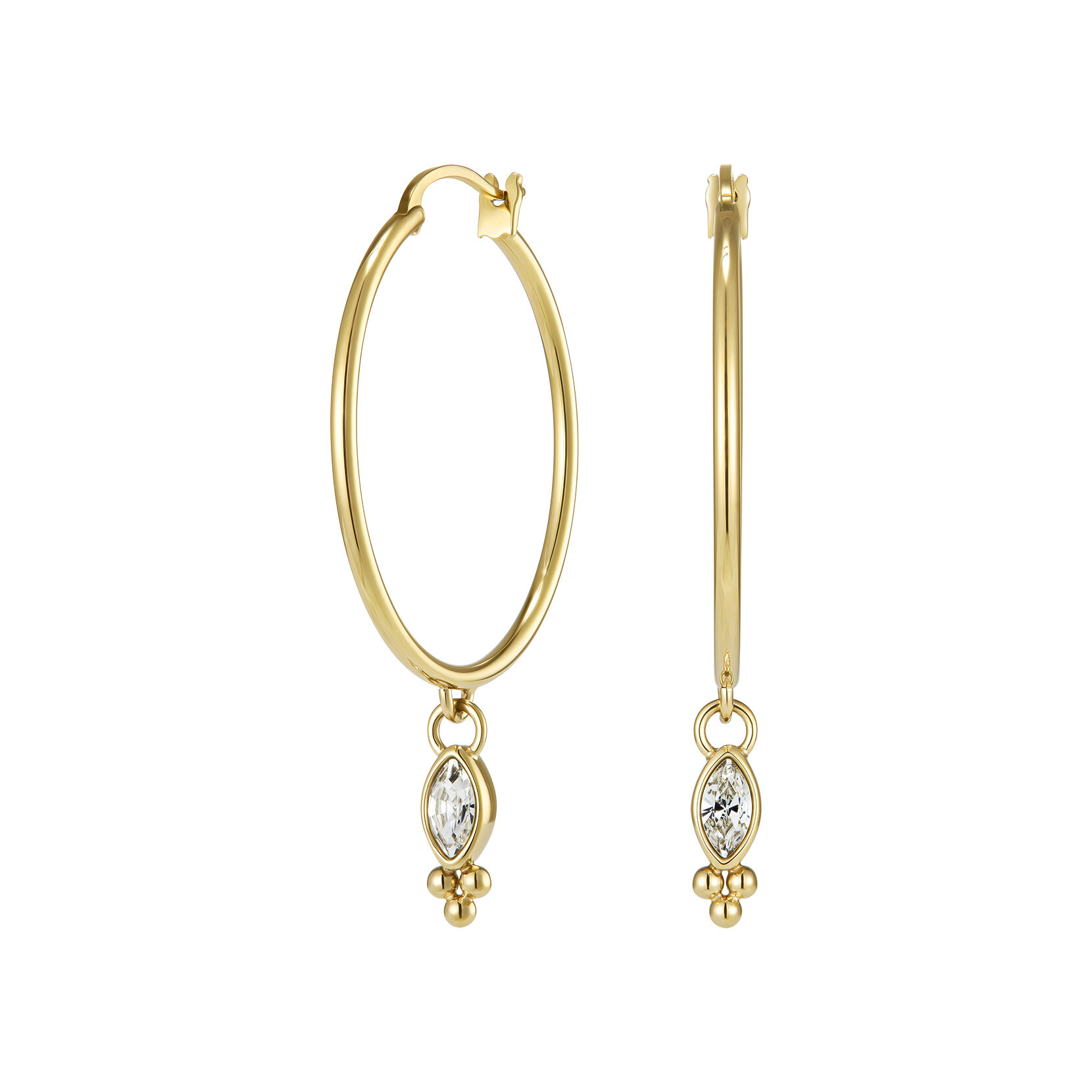 Dainty Gold Plated Hoop Earrings