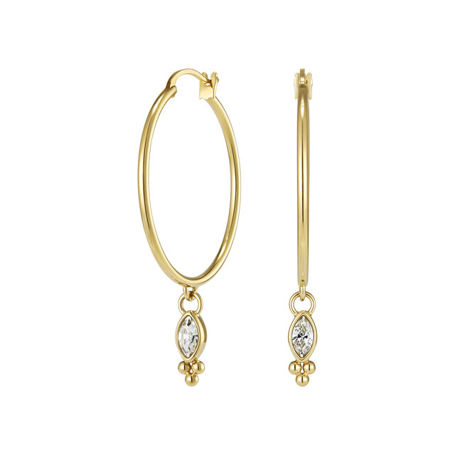 Créoles Dainty Or plaqué