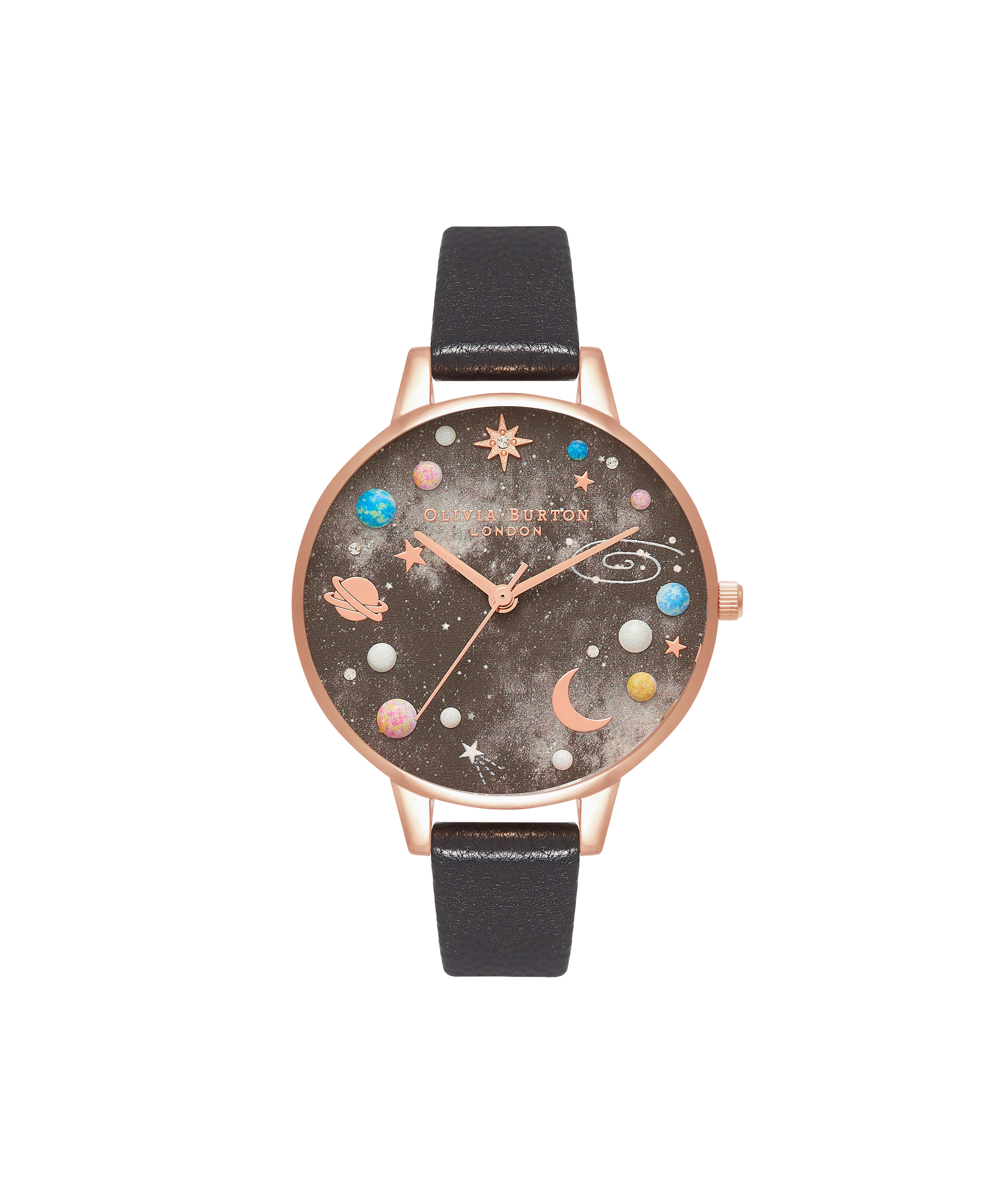 Olivia burton black strap watch online