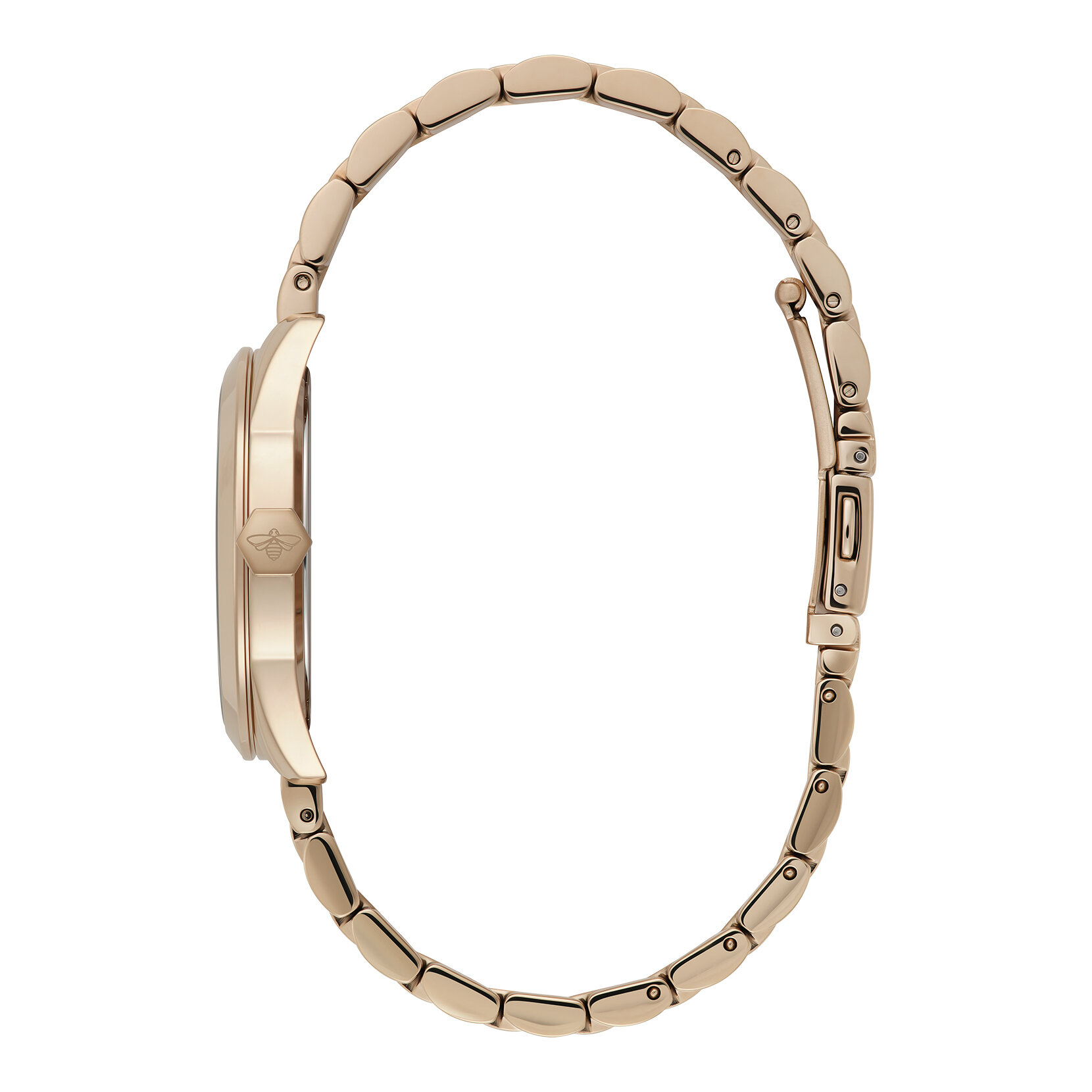 34mm Geo Ivory & Rose Gold Bracelet Watch