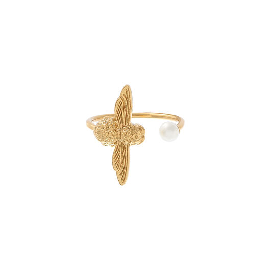 Pearl Bee Gold Ring