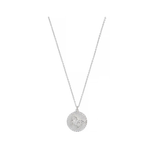 3D Butterfly Silver Necklace