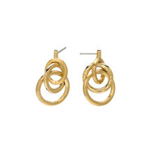 Boucles d'Oreilles Entrelacées Plaqué Or