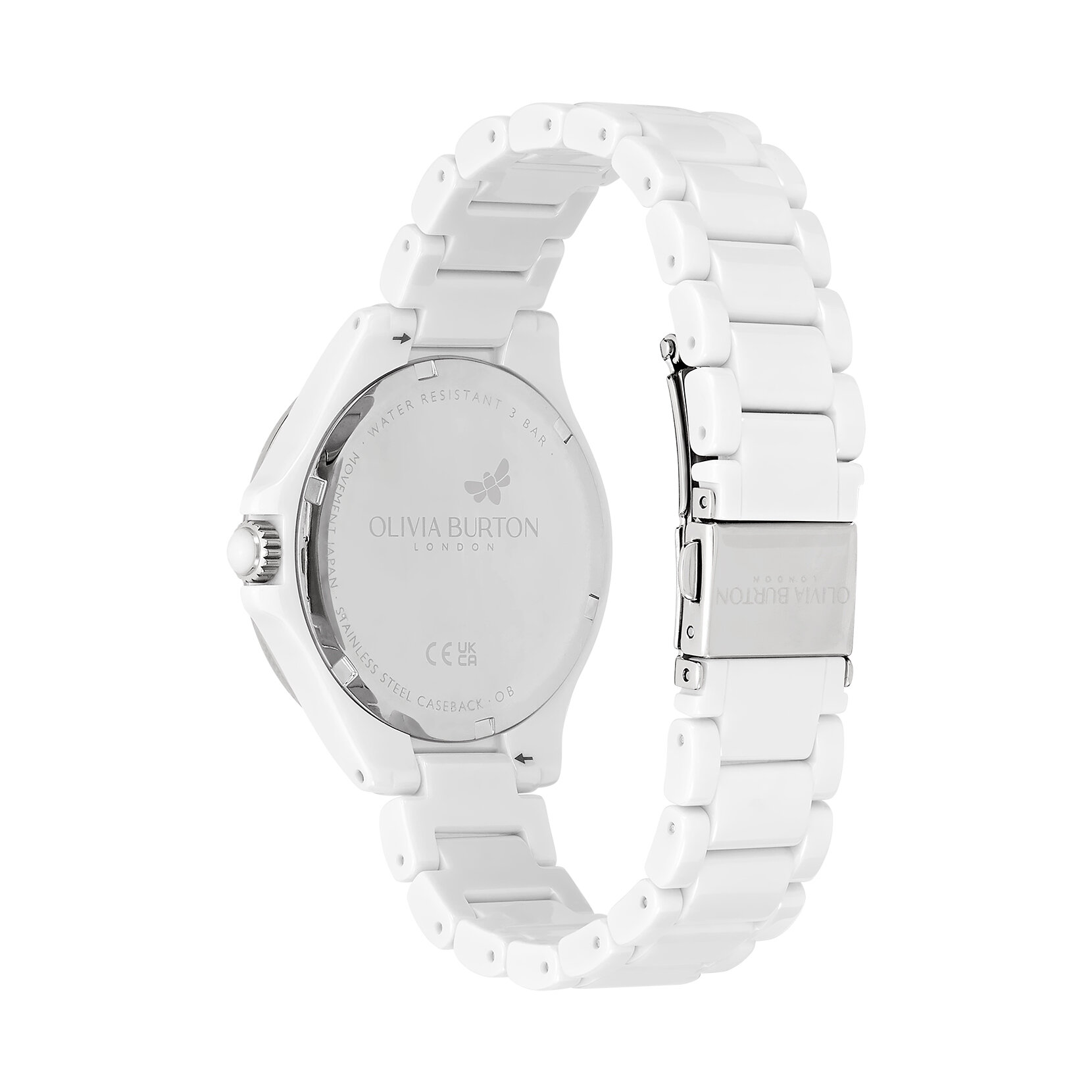 Montre en céramique blanche 36 mm