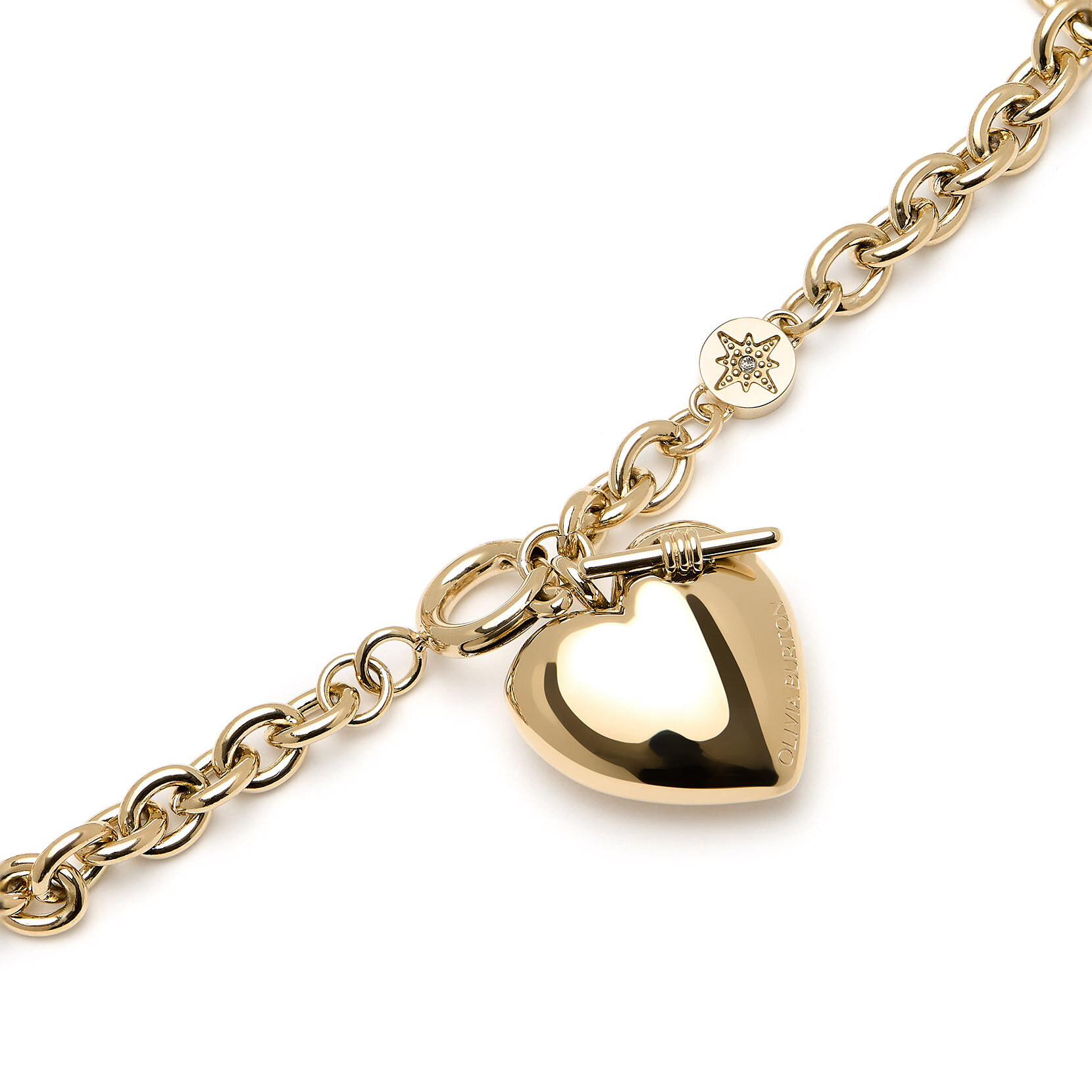 Knot Heart Gold Bracelet