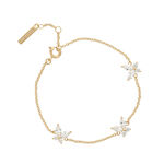 Sparkle Butterfly Marquise Butterfly Bracelet Gold