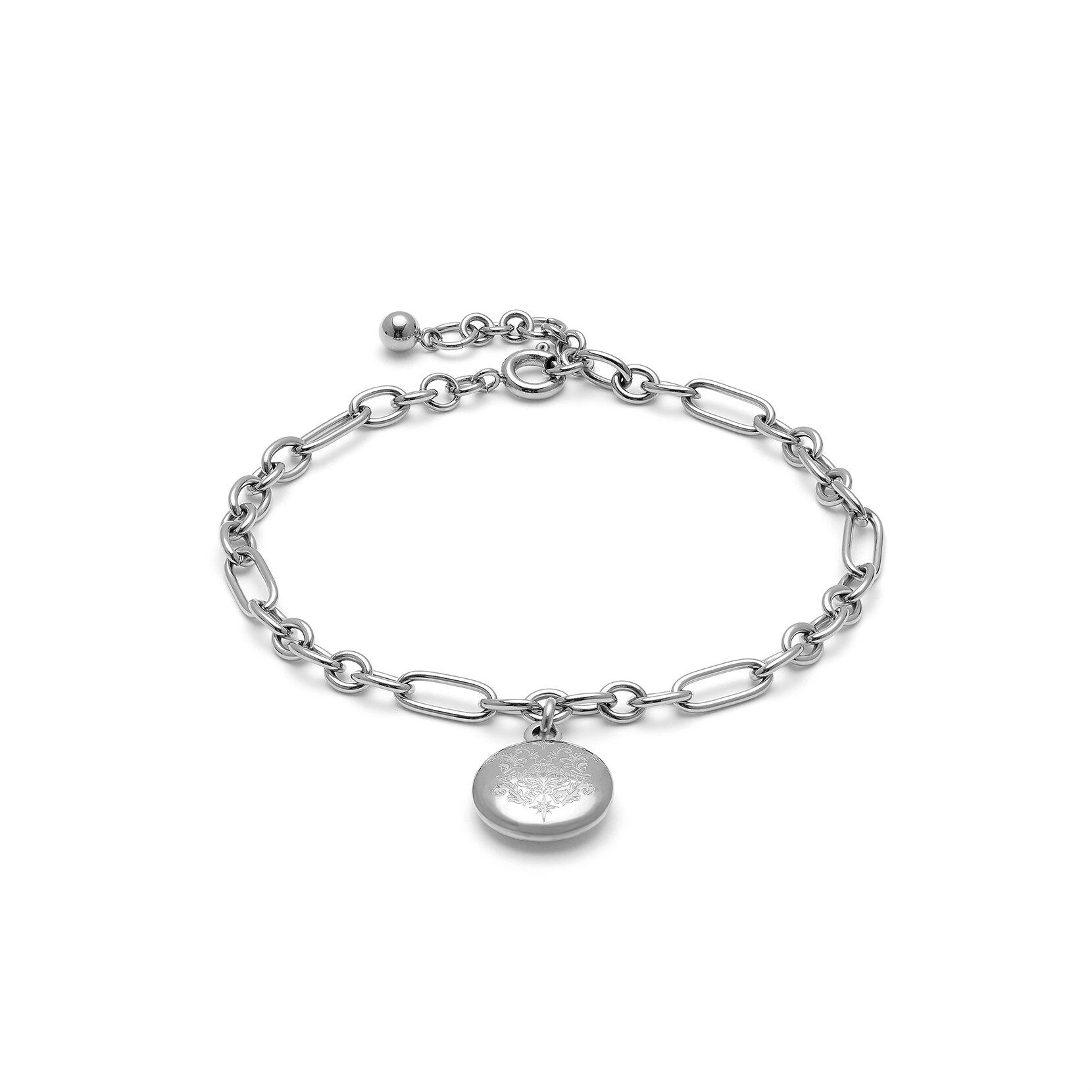 Ever Stacked Silver Tone Multi-Chain Bracelet