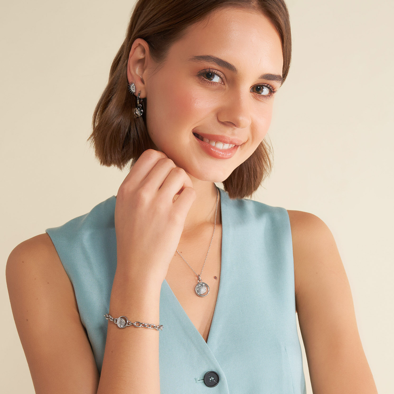 Collier Soleil Céleste Argent