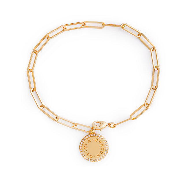 Gold Disc Bracelet
