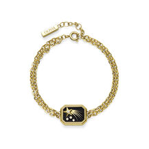 Bracelet Shooting Star Onyx & Or plaqué